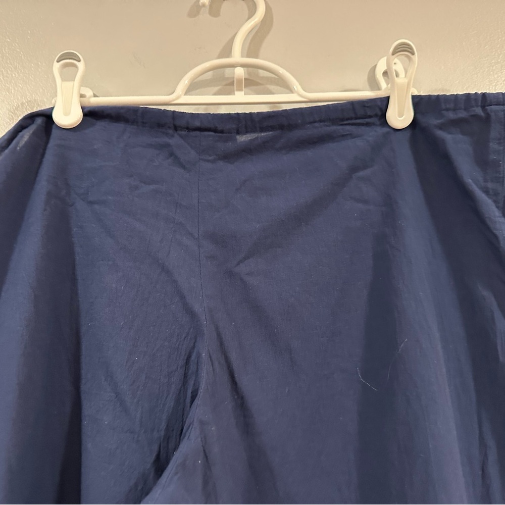 Tommy Bahama Navy High Rise Wide Leg Drawstring Pants Medium M - Picture 5 of 7